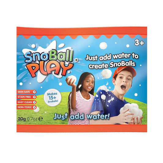 Zimpli Kids - Snowball Play Foil Bags - Sensory DIY Snow Toy Activity Pack - Playlaan